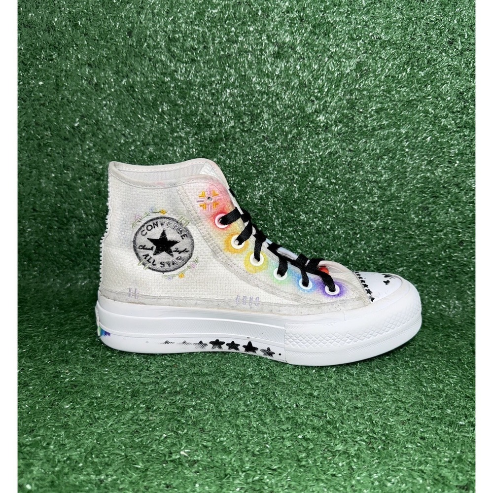 Converse CT All Star Lift Women Size 6.5 Multicolor Floral Platform Shoe Sneaker
